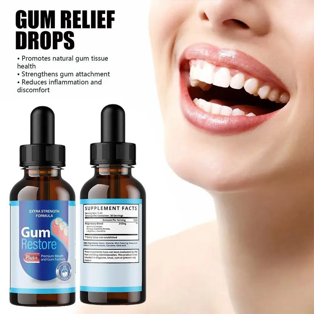 30ml Gum Care Products Liquid Gum Repair Gum Regrowth Natural Oral Care Drops Gum Restore Oral Gum Care Liquid For Oral Care