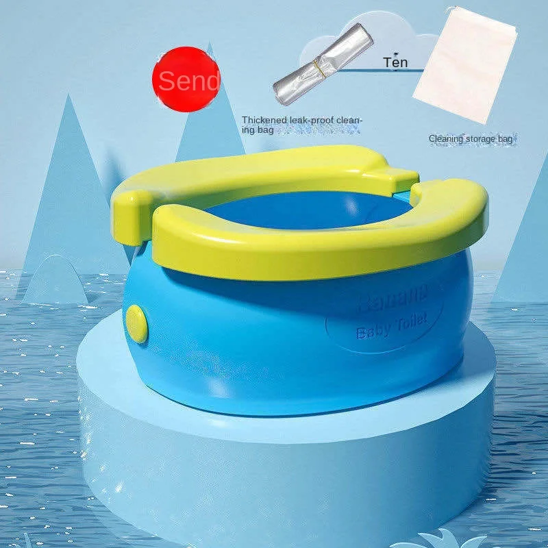 Children's Portable Foldable Small Toilet for Outdoor Use Male and Female Baby Car Emergency Toilet Travel Basin Urinal 6