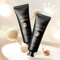 Radiant Glow Gold & Sakura Face Peel Mask - Anti - Wrinkle & Blackhead Removal (24K Gold Snail 2pcs)