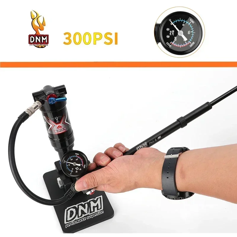 

Портативный велосипедный воздушный насос DNM, амортизатор для велосипедных шин, 300psi, передняя вилка
