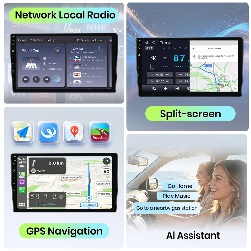 Radio para Auto Cestovet 8 Core 4G WiFi para BMW Serie 3 E90 E91 E92 E93 con Pantalla IPS, CarPlay, Android Auto, GPS, Navegador, Estéreo, SWC, BT, FM, AM, RDS, DSP, 2Din, Mirror Link, Reproductor Multimedia, Chat de Voz con IA, Cámara 360 Opcional, Actualización OTA, Unidad Principal 7