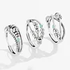 KOFSAC Thai 925 Sterling Silver Jewelry Adjustable Ring Vintage Trendy Rotate Beads Rings For Women Chic Relieve Stress Gift 1