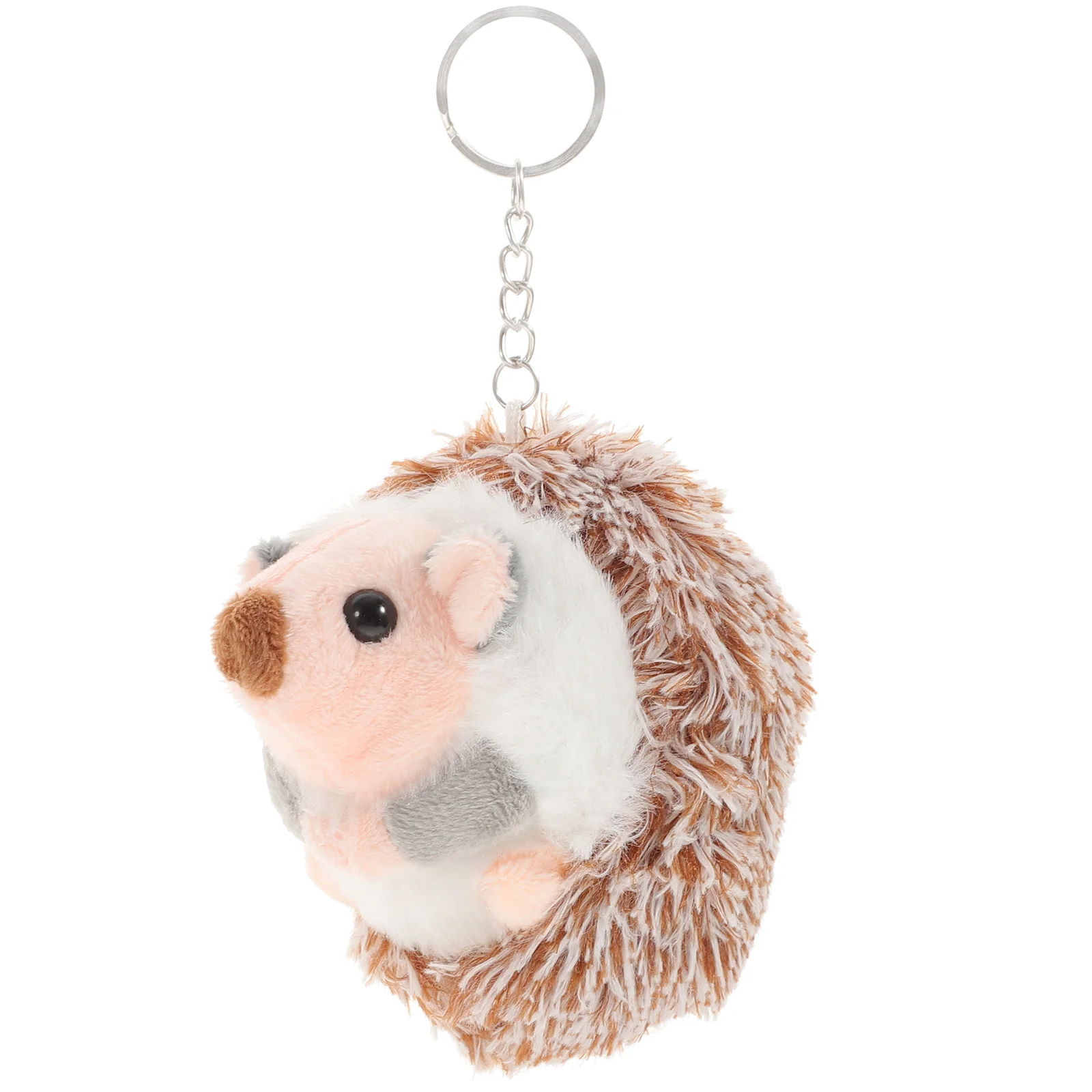 

Plush Key Rings Creative Holder Ornaments Keychains Hedgehog Car Accessories Pink