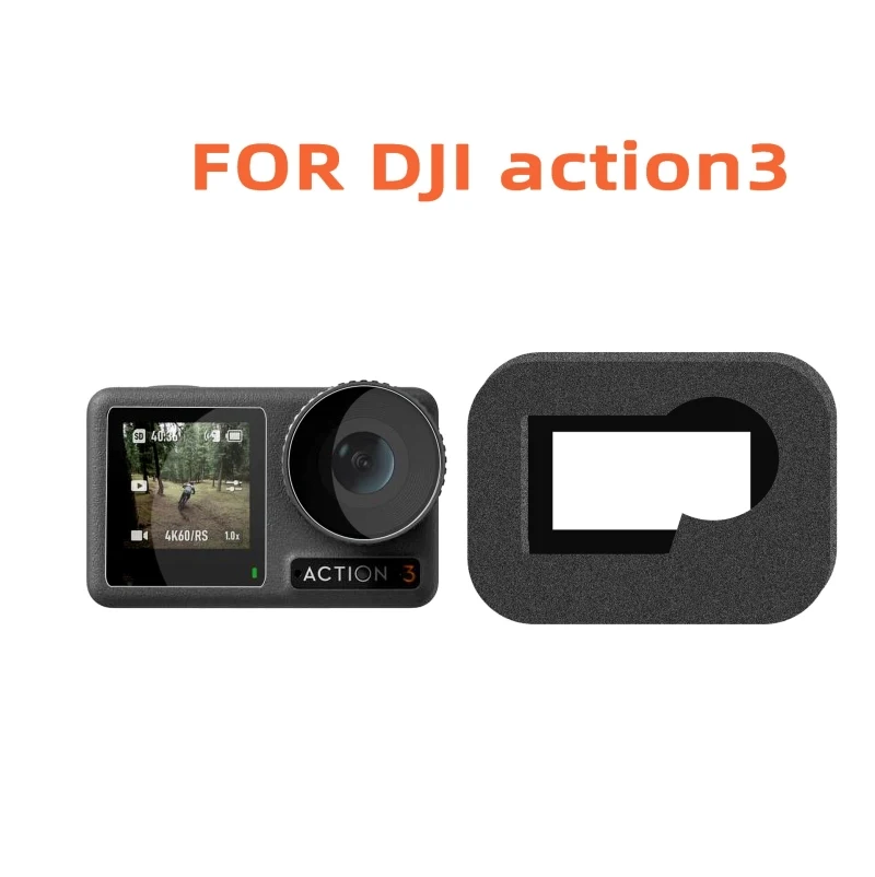 

Black Windproof Covers Wind Foam Noise Reduction Cover Case For DJI OSMO Action 3/4 Camera Sponge Protect Accessories