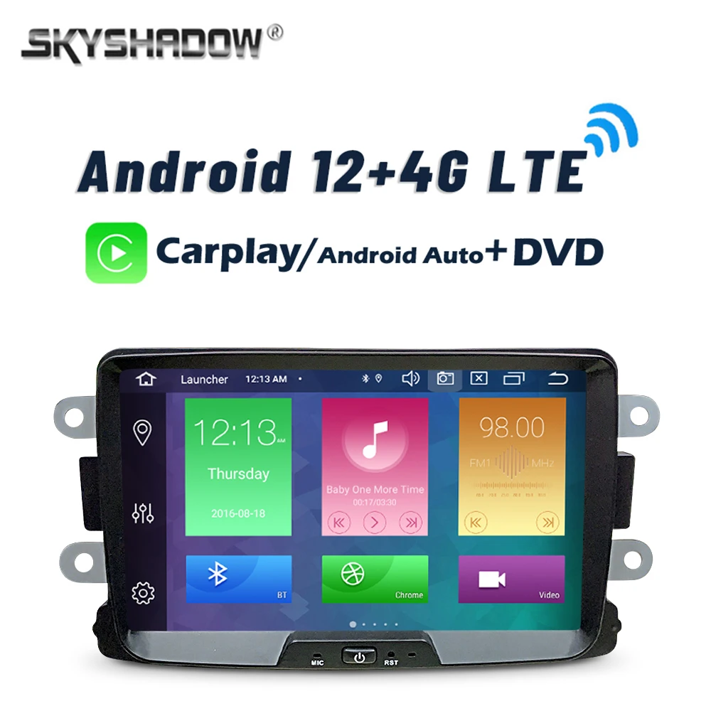 Carplay DSP 4G LTE Android 12.0 8G+128G 8Core Car DVD Player GPS RDS Radio  Wifi Bluetooth For Dacia Renault Duster Logan Sandero - AliExpress