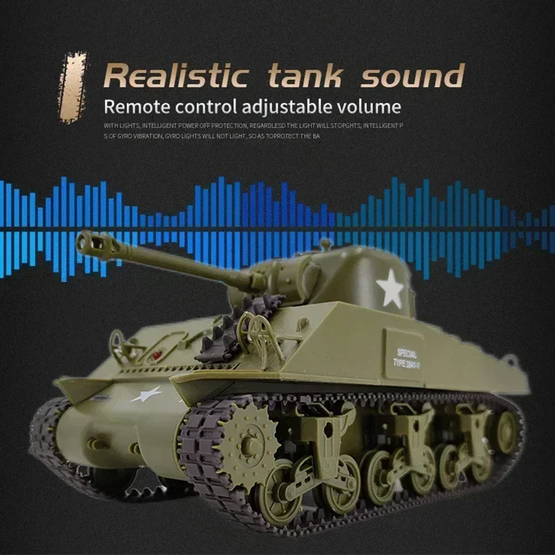 Remote Control Tank 1/30 Rc Tanks Sherman Vs Pershing Infrared Battle Tanks 2.4ghz Rc Battling Panzer Henglong Remote Control US Tank Model Kid To