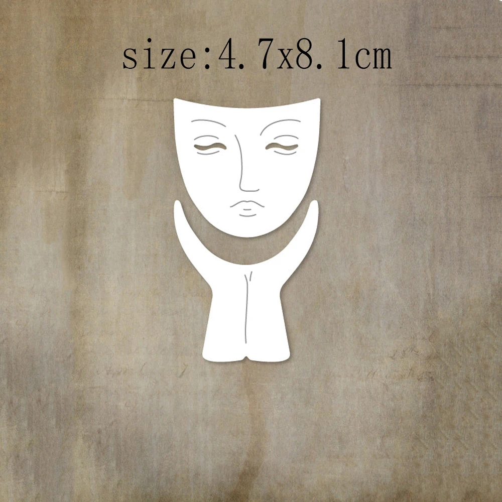 

Hand and Face Decoration Metal Cutting Dies for DIY Scrapbooking Album Paper Cards Decorative Crafts Embossing Die Cuts