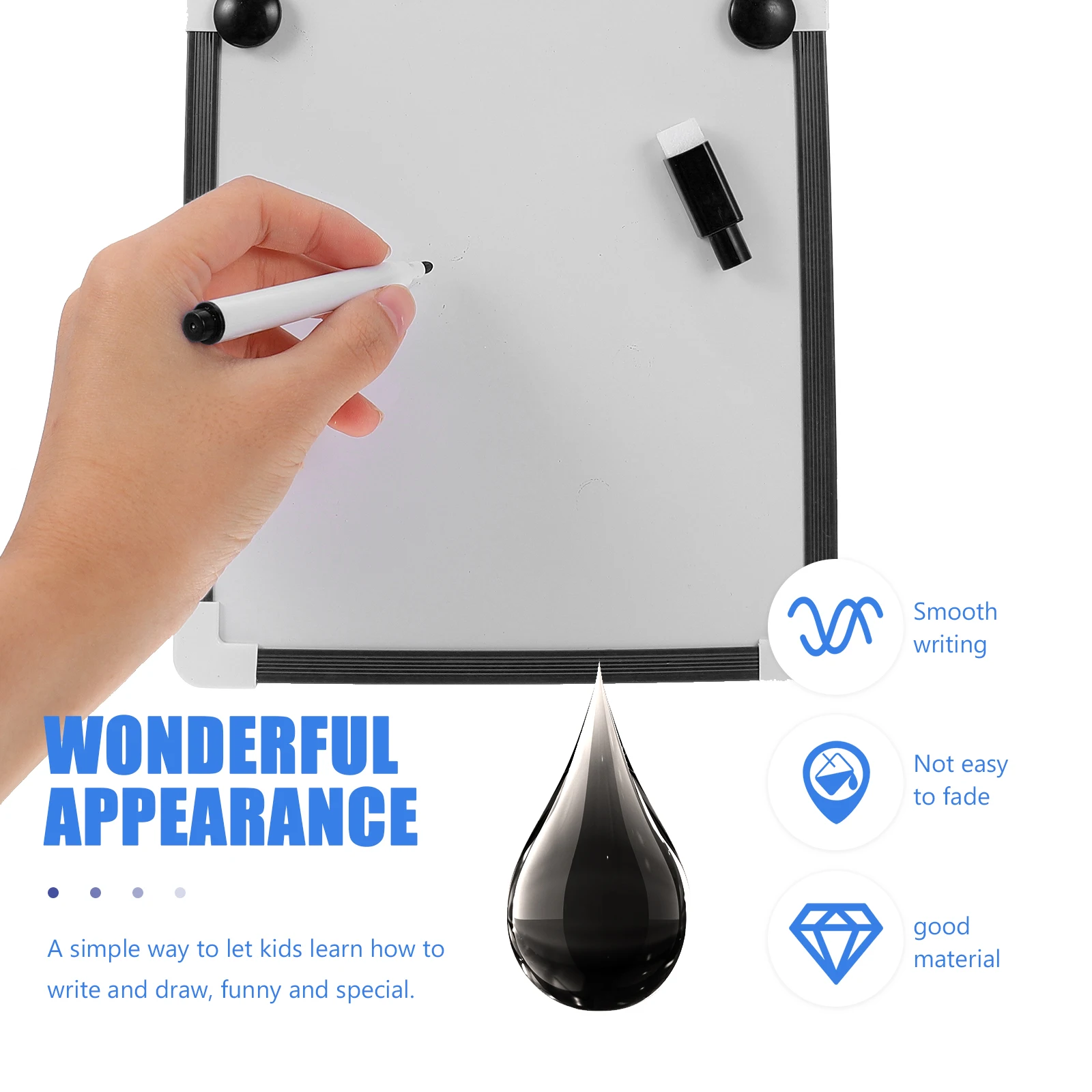White Marker Pens Marker Pens Color Marker Pens Pen Marker Dry Erase Markers Whiteboard Pens 10pcs Magnetic Whiteboard Marker Pen Dry Erase Markers With Eraser Office School Stationery Writing Tools