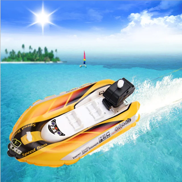 Inflatable Speed Boat Wind Up Toy Float In Water Kids Toys Clockwork Ship Toy Baby Bath Toy Water Play Game for Children Boy Toy 4