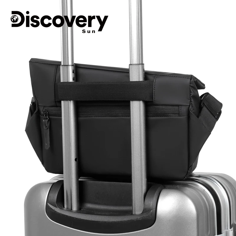 DISCOVERY-SUN 남성용 크로스바디 백, 멀티 레이어 포켓 디자인, 싱글 숄더백, 다기능 스포츠 크로스바디 백, 패션