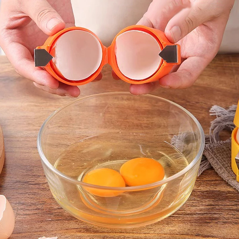 7.3*5cm Egg Cutter Eggbeater Raw Egg Separator Handheld Eggshell Opener Portable Kitchen Baking Tool 1pc,egg cutter,eggshell separator,egg shell opener,egg separator