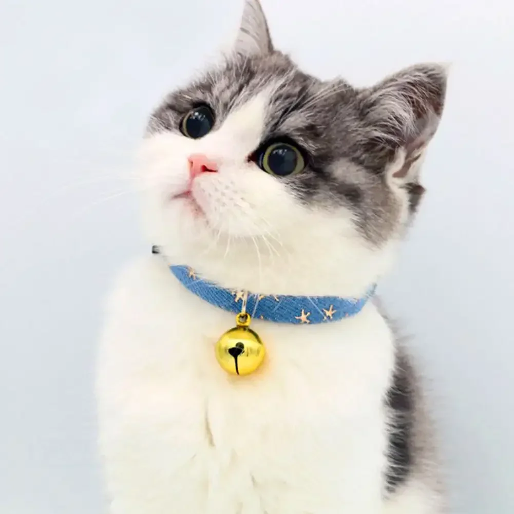 DIY Pet Supplies Decor Bell Collar Clothe Accessories Cat Collars Leads Cat Accessories Metal Jingle Bell Decoration Kitten 4