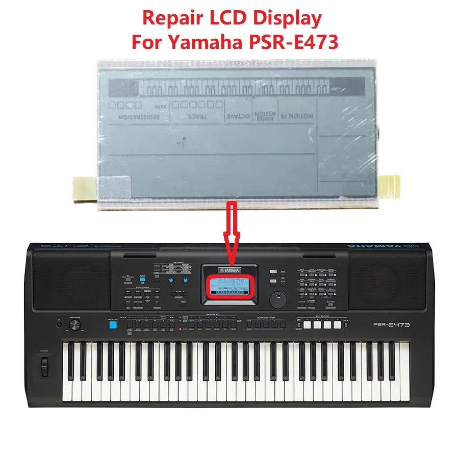 Anzeige für yamaha PSR-E473 psr e473 original lcd matrix 