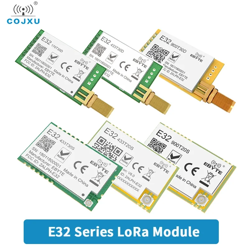 LoRa Module COJXU E32 Series SMD DIP 433MHz 915MHz 868MHz 20dBm 30dBm IPEX/Stamp Hole SMA-K Wireless Module