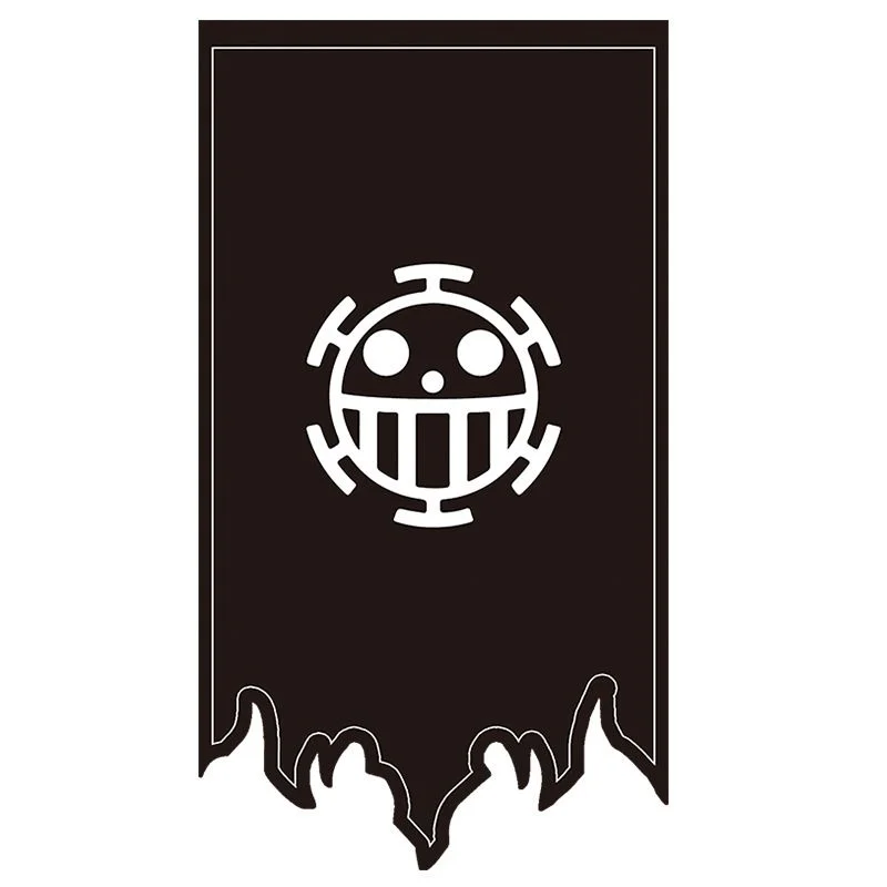 One Piece Anime Flag Luffy Chopper Law Polyester Cartoon Home Decor