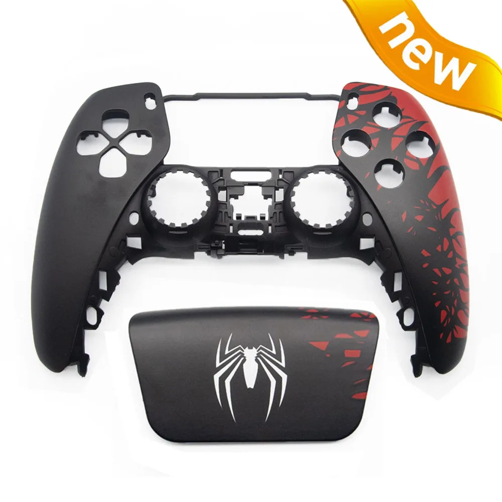 2024 NEW Touchpad Housing Shell for PS5 Controller DIY ReplaceToument Custom Cover Spider Pattern Faceplate for PS5 Controller