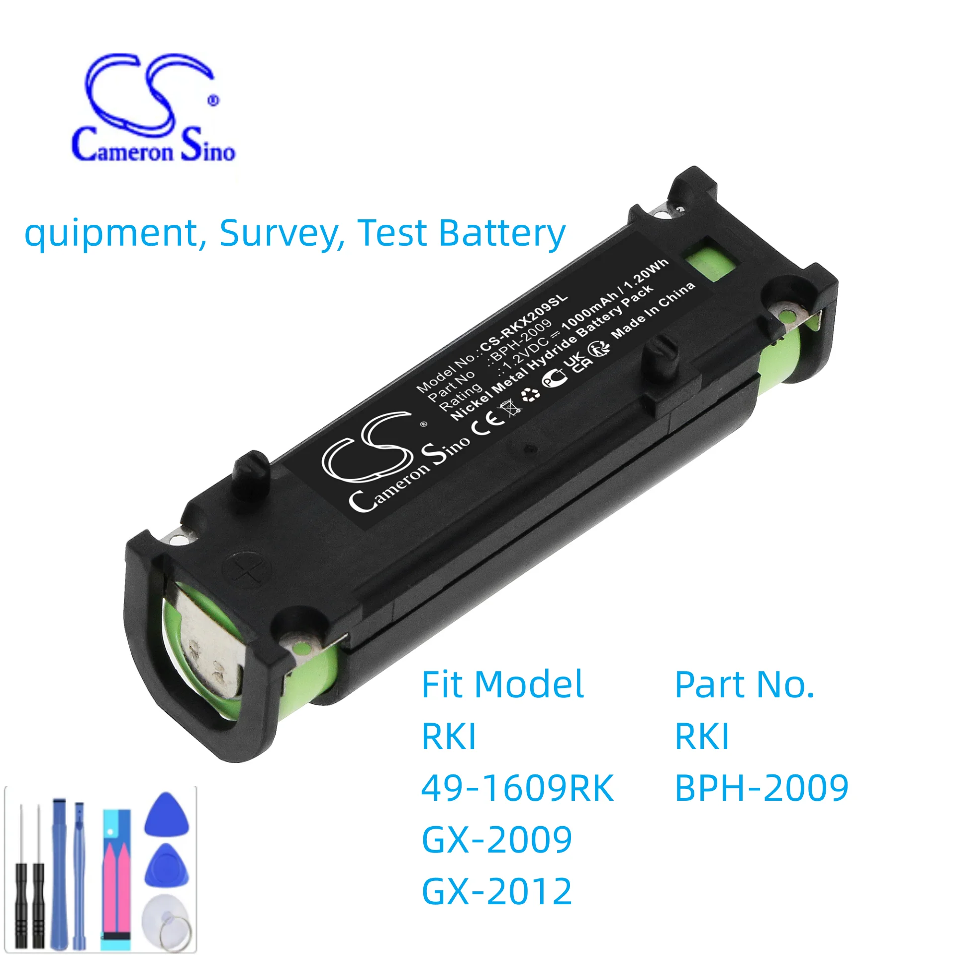 

Оборудование, съемка, тестовая батарея для RKI BPH-2009 49-1609RK GX-2012 емкость 1000mAh/1.20wh цвет черный Тип Ni-MH 1,20 V