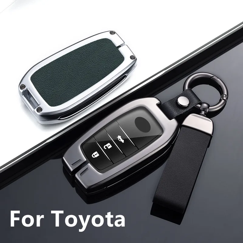 

Brand New Car Key Case Shell Full Cover For Toyota Crown Highlander New Camry RAV4 Carola Leling Prado 2020 Accessories