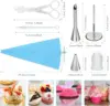 Pastry Piping Tips and Bags 33 Pcs DIY Pastry Professional Accessory Kit, Stainless Steel Tips, Baking Tools for Decorating Cake 6