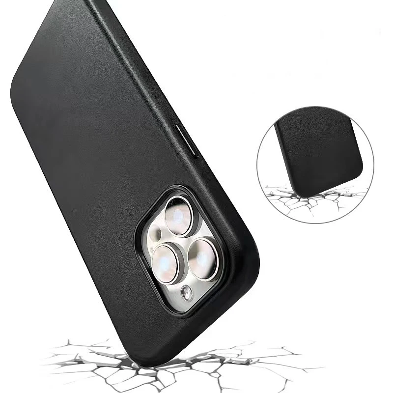 Sleek Black Matte Magnetic Phone Case with MagSafe Compatibility