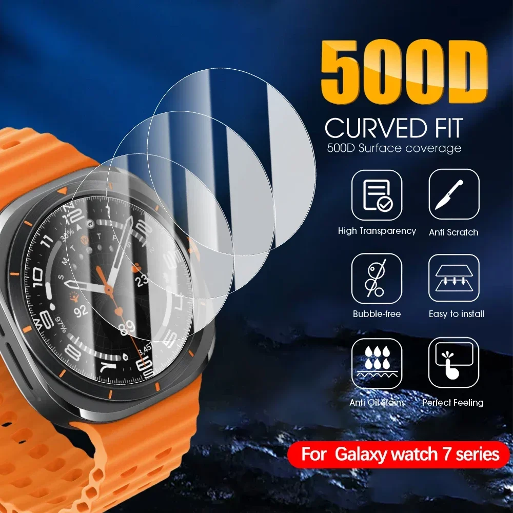 Premium Tempered Glass Screen Protector for Smartwatches - Easy Installation, Durable Protection, 1-10 Pack Options