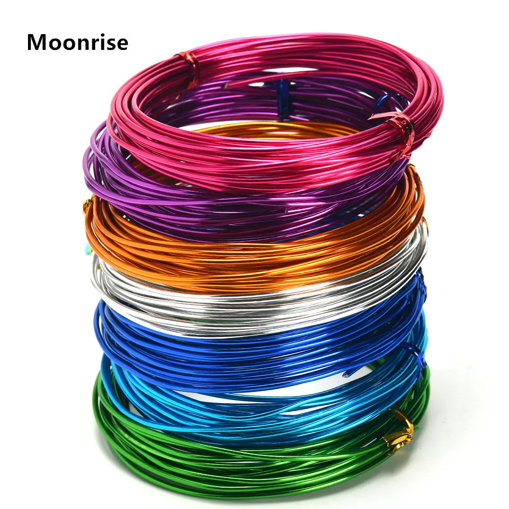 12 Gauge,100FT Anodized Jewelry Craft Making Beading Floral Colored Aluminum Craft Wire Blue BENECREAT 12 17 18 Gauge Aluminum Wire 