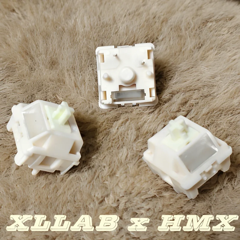 XLLAB X HMX 버터 사일런트 스위치 5핀 HP 택타일 스위치 37g 42g POM 커스텀 기계식 키보드 액세서리 (DIY 플레이어용)