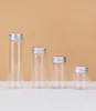 1pc  5/6/8/10/14/20/25ml Glass Clear Empty Seal Bottles Solid Powder Medicine Pill Vial Container Reagent Packing Bottle 2