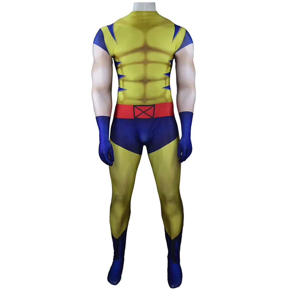 Marvel-Inspired Wolverine Spandex Bodysuit Cosplay Costume for Adults and Kids