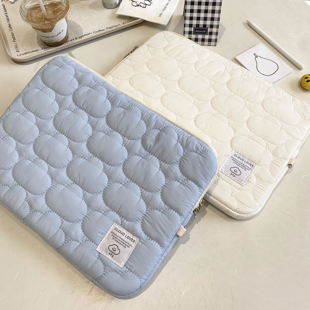 Plush Quilted Shockproof Laptop and Tablet Sleeve