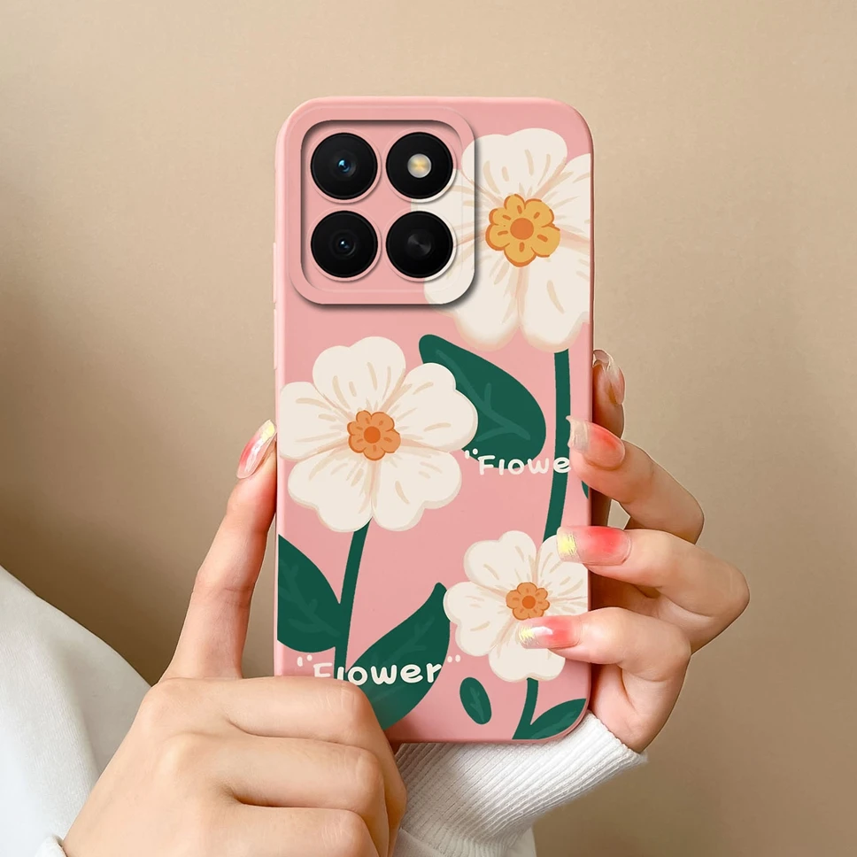 Elegant Shockproof Flower Design Silicone Phone Case