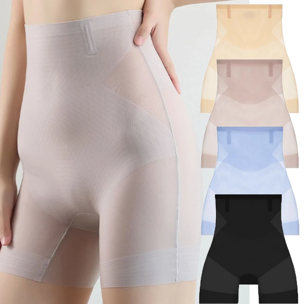 High Waisted Tummy Control Pants Breathable Ultra Thin Cooling Pants Tummy  Control Shapewear High Elasticity Butt Lifting Shorts