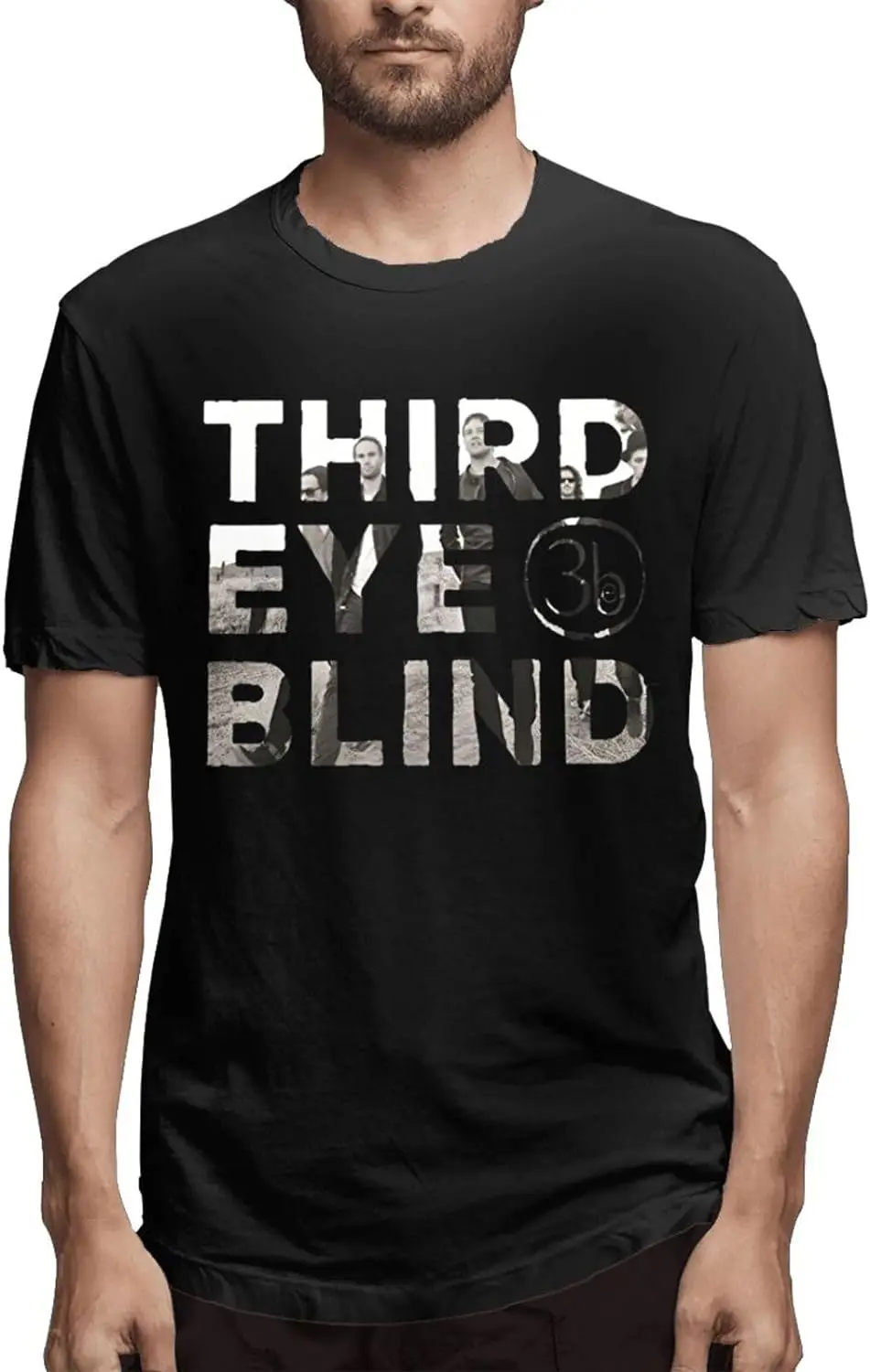 

Men's Cotton Short Sleeve Crewneck T-Shirts Casual Graphic Tees Shirt Top,Black,S-6XL