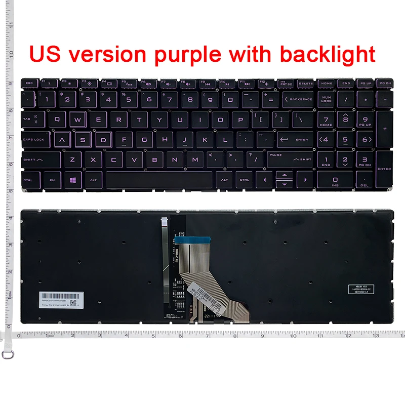 Teclado dos Eua e sp para hp Pavilion Laptop Inglês 15-da 15-db 15-dx Tpn-c136 Tpn-c135 15-dr 250 g7 255 g7 Novo - Imagem 6