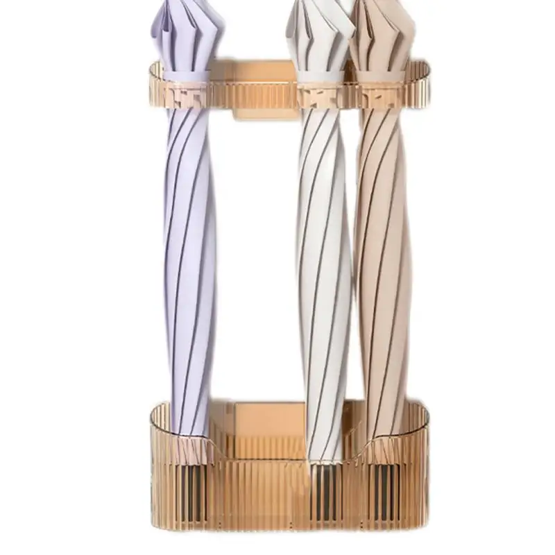 Umbrella Stands For Entryway Wall Mount Umbrella Rack Space-Saving Adjustable Stand Basket Organizer For Long And Short