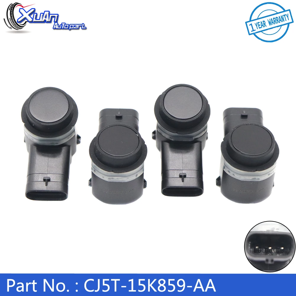 

XUAN 4PCS NEW CJ5T-15K859-AA PDC Reverse Parking Sensor For Ford Focus C-Max Transit Connect 2012-2018 AM5Z15K859AA CV6Z15K859AA