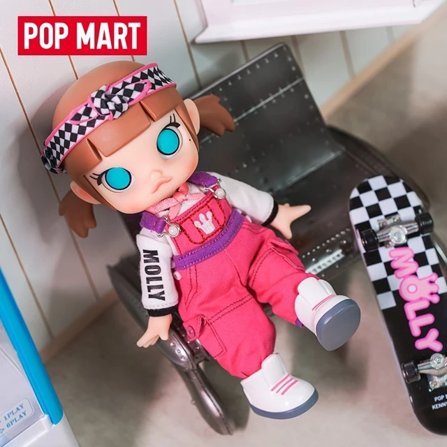 New Arrival POP MART Molly Blyth BJD Doll Skateboard Slide Big Size Anime Doll Joint Body Toys Girl Gift Popmart Action Figure 3