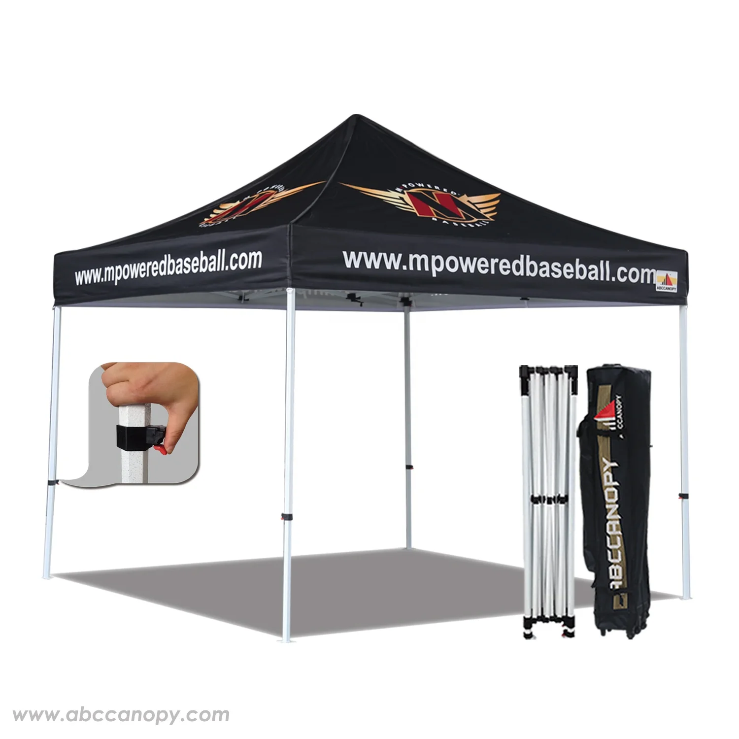Personalizzato 10X10 Ft. 3X3 M Gazebo Con Stampa Personalizzata All'Ingrosso 10X10 Tettuccio Da Spiaggia Nero