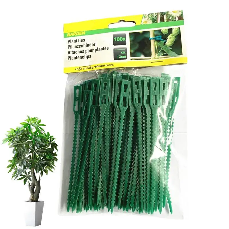 

Garden Zip Ties Reusable 100pcs Self Locking Garden Zip Ties For Fence And Plants Durable And Adjustable Zip Ties For Fence