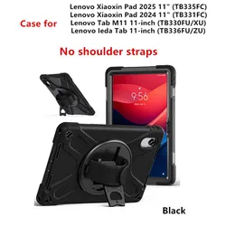 Kids Shockproof Silicone Armor Tablet Case - Durable Protective Cover (Black No Straps)