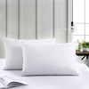 2PC White Pillow Cover Waterproof Pillow Protector Anti Mites Bed Bug Proof Zipper Pillow Cover Allergy Pilow Case 50X70CM 2