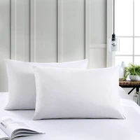2PC White Pillow Cover Waterproof Pillow Protector Anti Mites Bed Bug Proof Zipper Pillow Cover Allergy Pilow Case 50X70CM 2