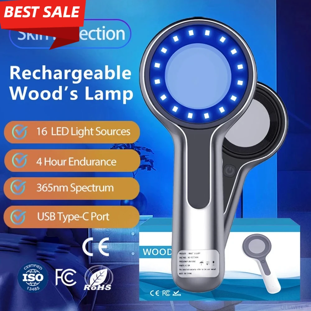 UVSkin Analysis Lamp Professional Facial Scanner For Detecting Acne Pore Size And Pigmentation Issues At Home Or Salon Skin Care