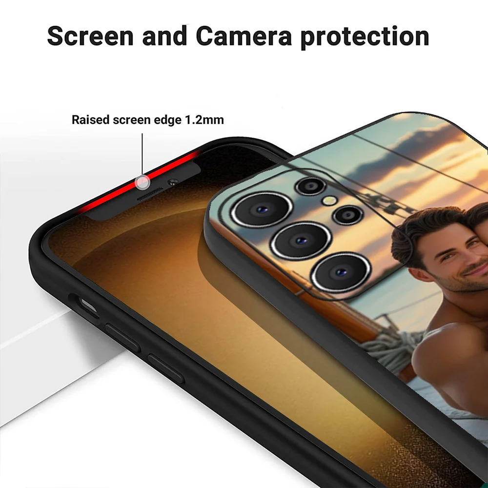 Custom Couple Photo Soft Phone Cases - Personalized DIY Design