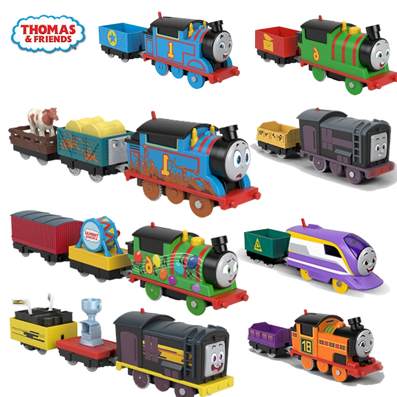 

Новинка 2022, поезд Thomas and Friends Trackmaster с электроприводом, дизельный двигатель, Percy Nia, детские игрушки для мальчиков, подарок для детей