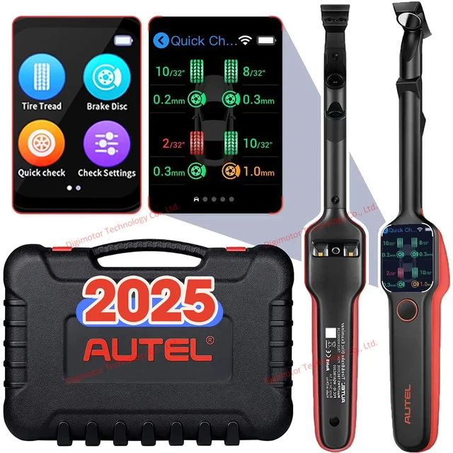 Autel MaxiTPMS TBE200E Tire Tread Depth & Brake Disc Wear Examiner Laser-enabled Real-time Measurement Scan Tool Tire Scan DOT