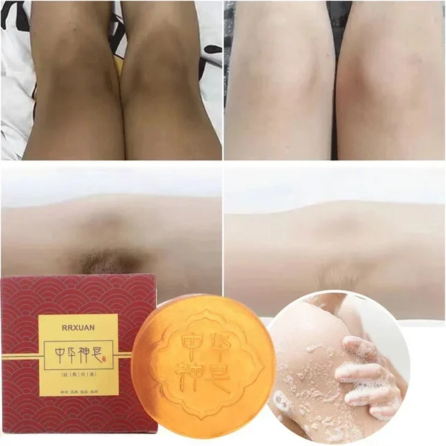 Body Whitening lightening Soap Deep Clean Skin Chicken Skin Removal Soap Armpit Underarm Knees Bleaching Body Brighten White