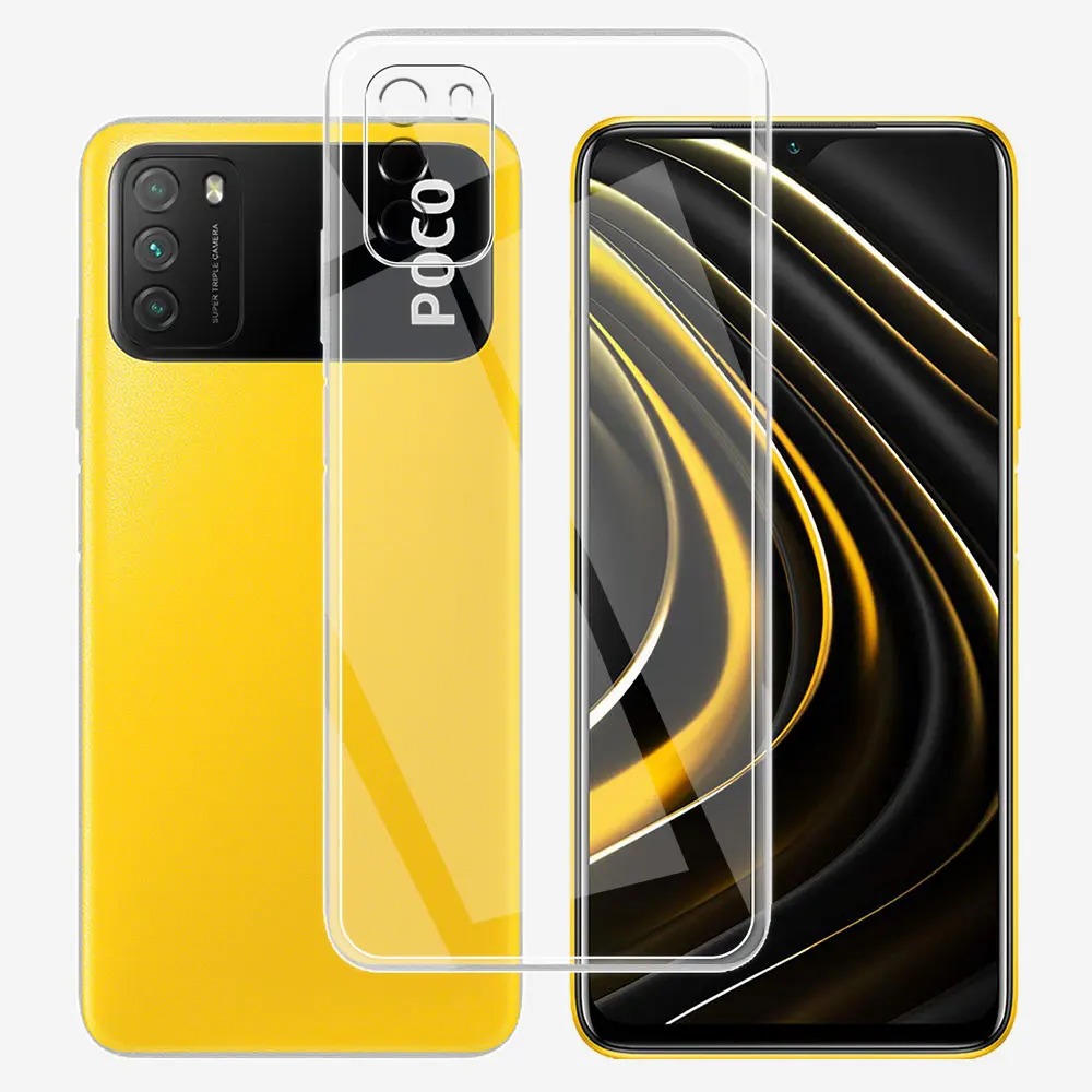 Per Xiaomi Poco M3 Pro Custodia In Silicone Trasparente Custodia Morbida In Tpu Per Poco M3 M3Pro Fundas Per Poco M3 Pro Coque Trasparente