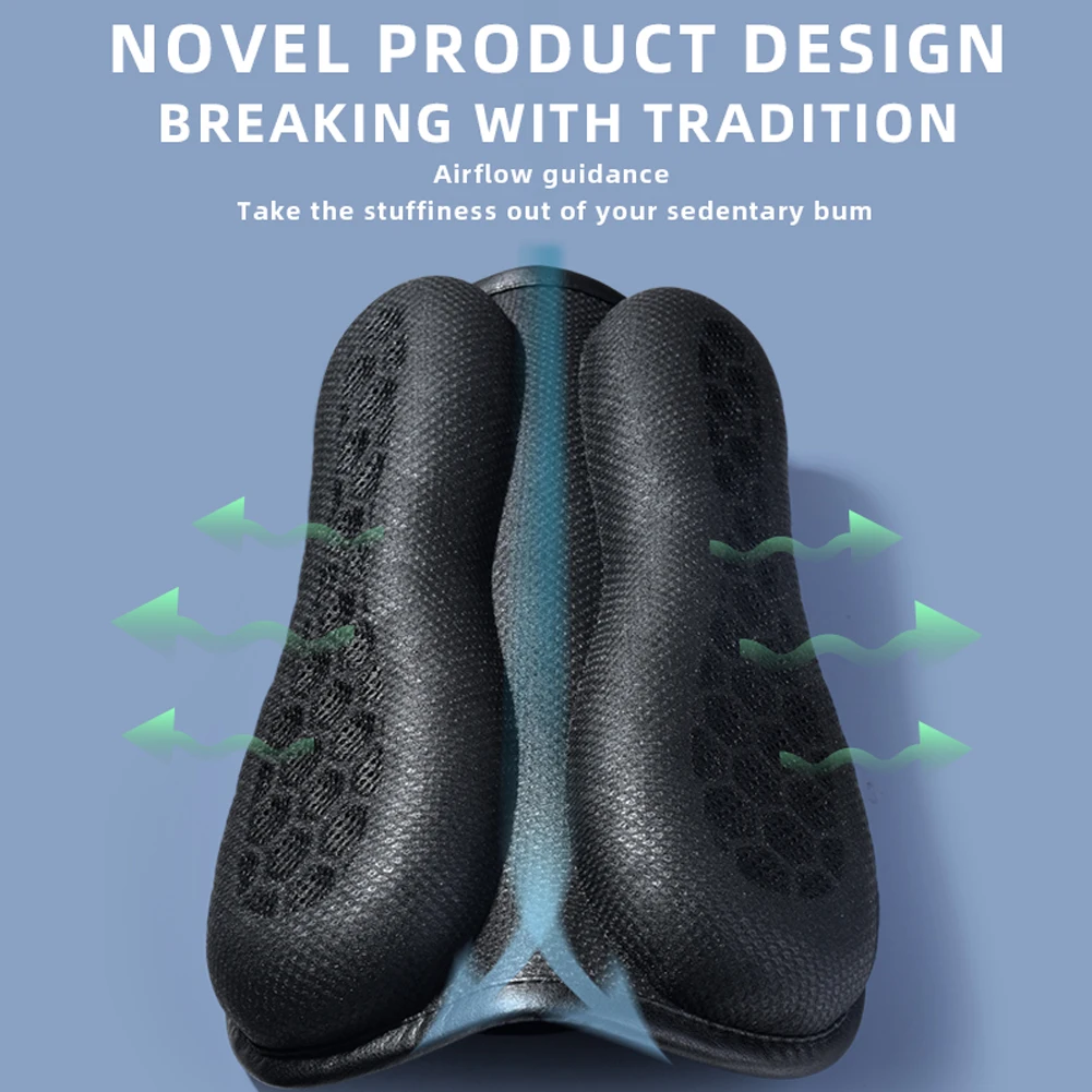 Motorcycle Seat Cushion Soft Seat Cover Shock Absorbent Motorcycle Rear Seat Pad Motorbike Accessories for Summer Riding Cycling