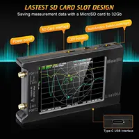 LiteVNA 4 inch NanoVNA 50kHz-6.3GHz / 10KHz -1.5GHz Vector Network Analyzer Antenna Analyzer HF VHF UHF SWR HW Version 4.3 2